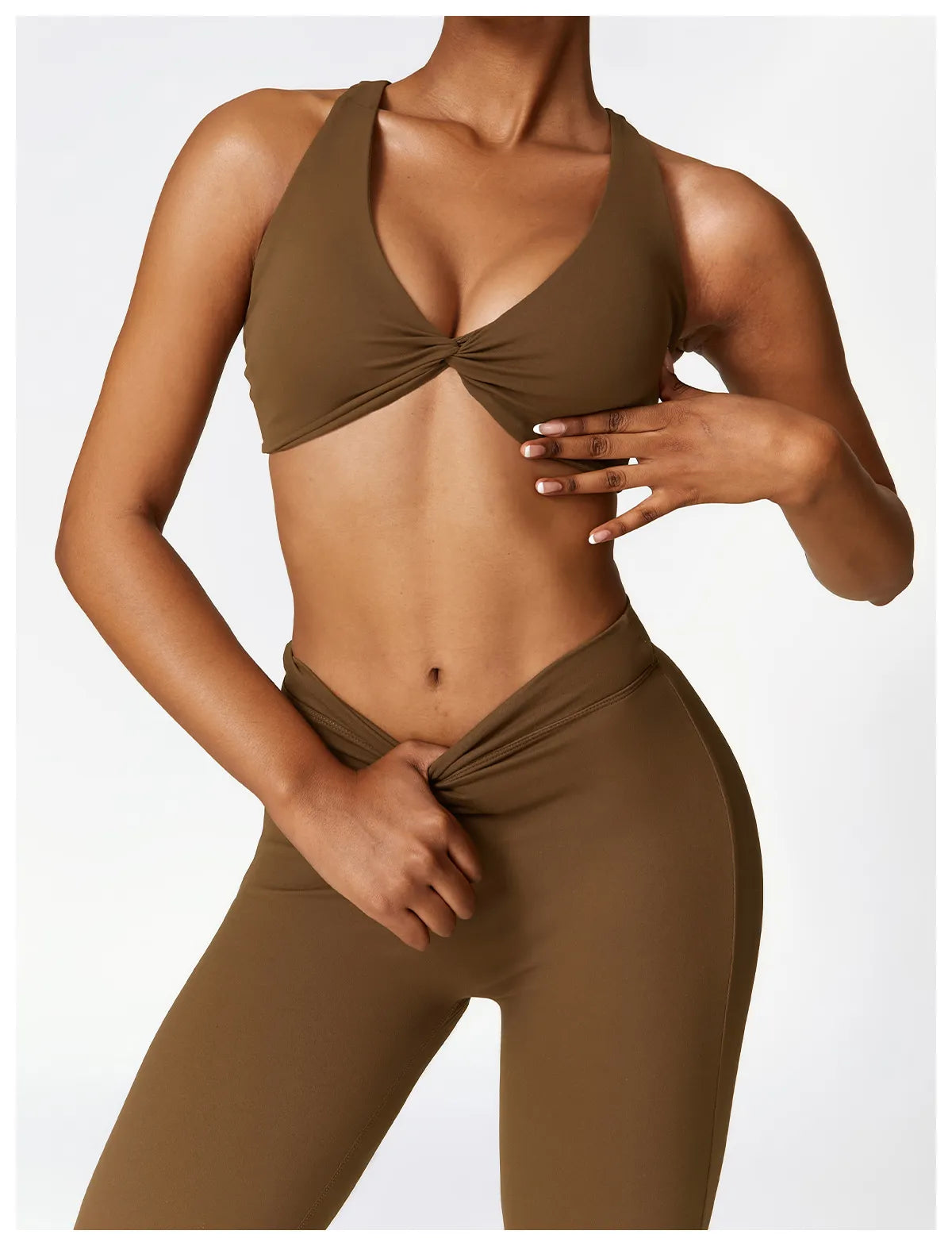 High-waist Booty Wide Leggings 2-Piece Yoga Set
