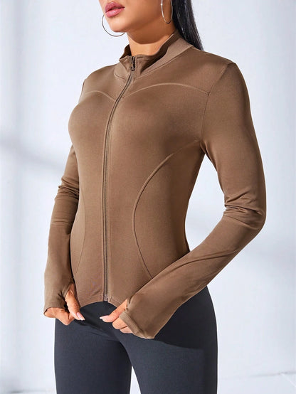 Slimming Yoga Coat Short Sports Jacket