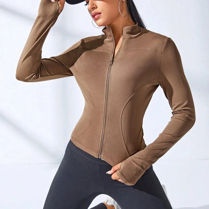 Slimming Yoga Coat Short Sports Jacket