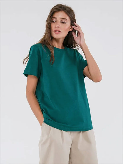 Casual Round-Neck Short Sleeve T-shirt