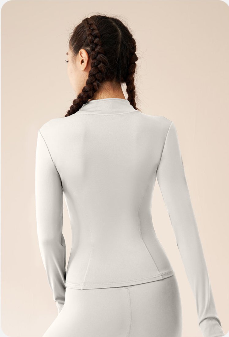 New Colors Jacket Slim Fit Long Sleeved Fitness Coat