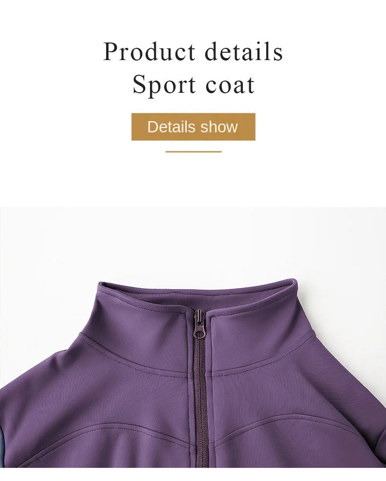 New Colors Jacket Slim Fit Long Sleeved Fitness Coat